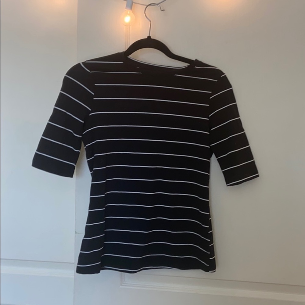 Black and white striped shirt